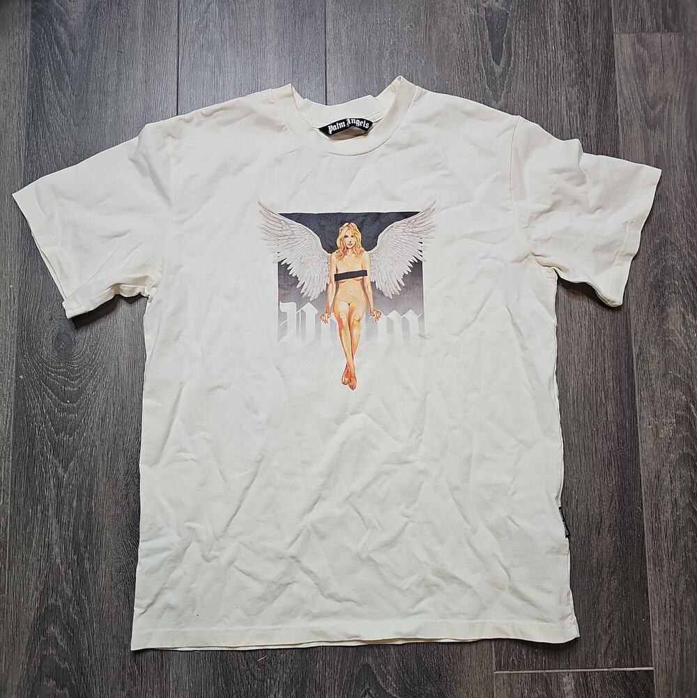 Palm angels pin-up Tshirt White Size Large L